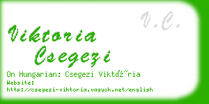 viktoria csegezi business card